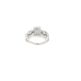 Solitaire Diamond Ring with side accents