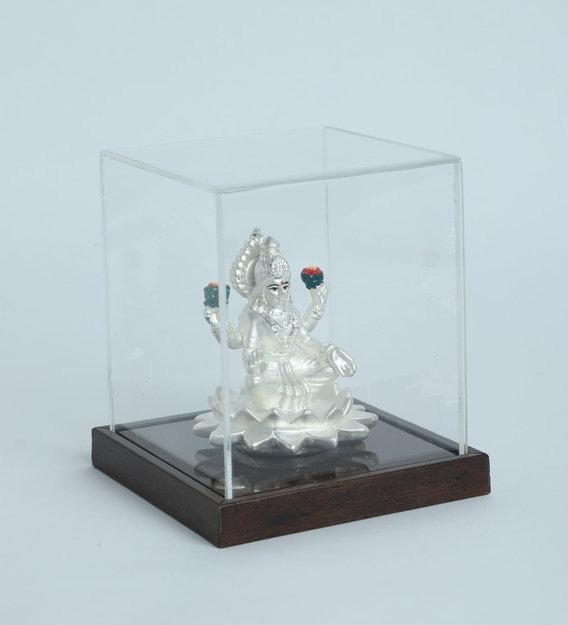999 Pure Silver Goddess Laxmi Idol By Krysaliis Isvara Idols