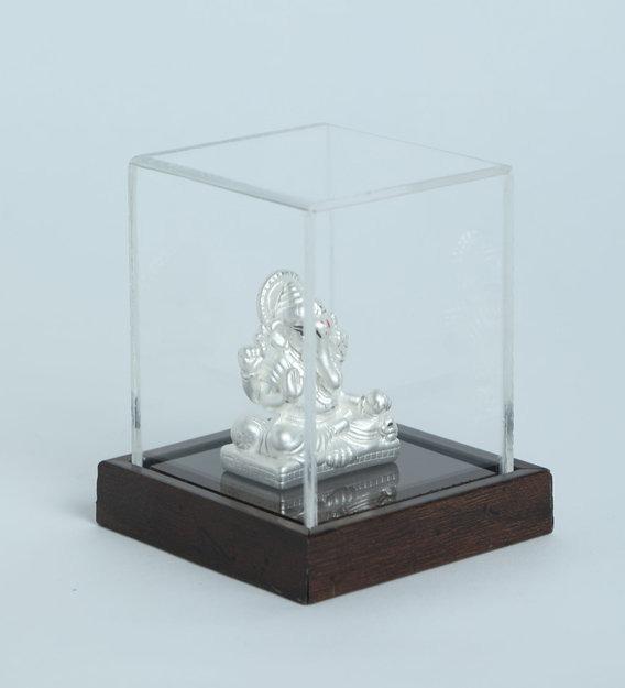 999 Pure Silver Ganesha Idol By Krysaliis Isvara - Krign_Ms13 Idols