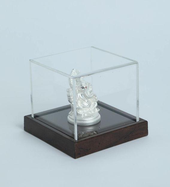 999 Pure Silver Ganesha Idol By Krysaliis Isvara - Krign_26 Idols
