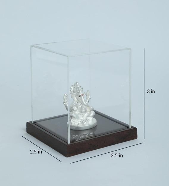 999 Pure Silver Ganesha Idol By Krysaliis Isvara - Krign_25 Idols