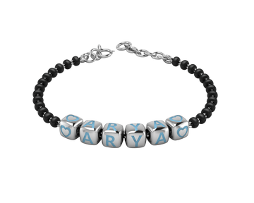 Sterling Silver Name Nazariya For Baby & Child With Dice Babykubes