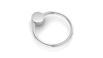 Flat Ring/Teether Rattle- Engraveable