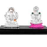 999 Pure Silver Ganesh Laxmi Idols By Krysaliis Isvara - Kriglx_Ms02