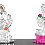 999 Pure Silver Ganesh Laxmi Idols By Krysaliis Isvara - Kriglx_Ms02