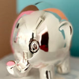 Silver Plated Happy Bank- Elephant