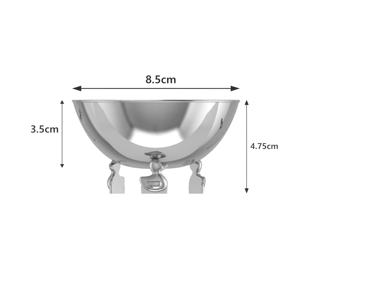 Sterling Silver Bowl for Baby and Child - Duck supports