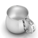 Sterling Silver Baby Cup With An Abc Handle Cups