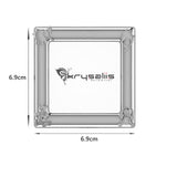 Silver Plated Photo Frame for Baby and Kids - Square with animal motifs