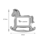 Silver Plated Photo Frame for Baby and Kids - Rocking Horse