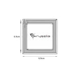 Silver Plated Dolphin Motif on a Square Baby Photo Frame