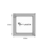 Silver Plated Photo Frame for Baby and Kids - Square with Teddy
