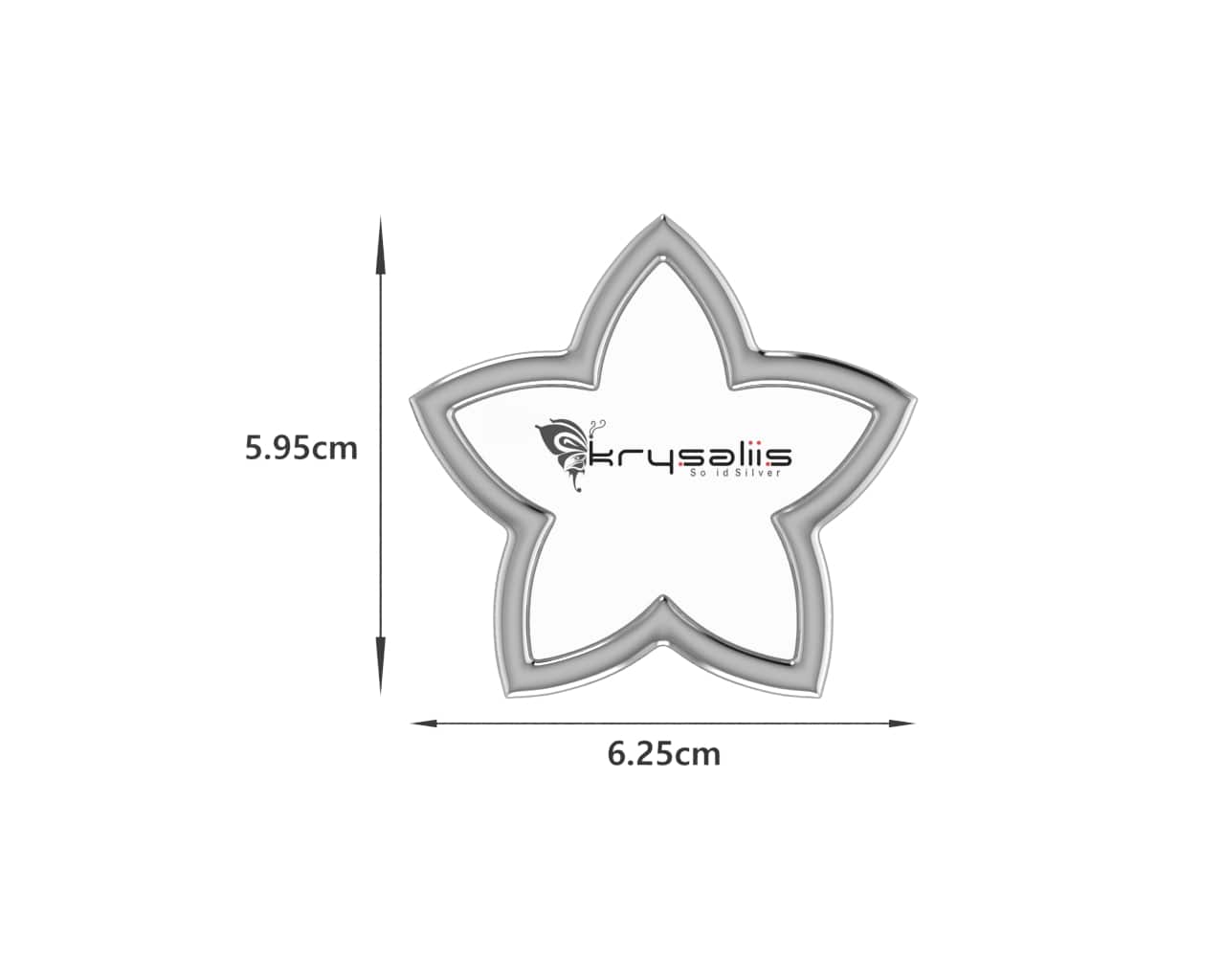 Sterling Silver Star Photo Frame for Baby and Kids