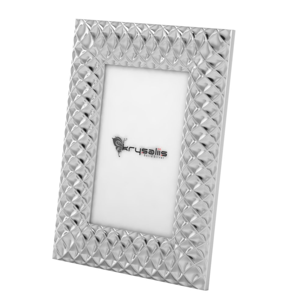 Pure Silver Solitaire Photo Frame By Krysaliis Frames