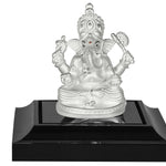999 Pure Silver Ganesha Idol By Krysaliis Isvara - Krign_03 5 Inch Height Idols