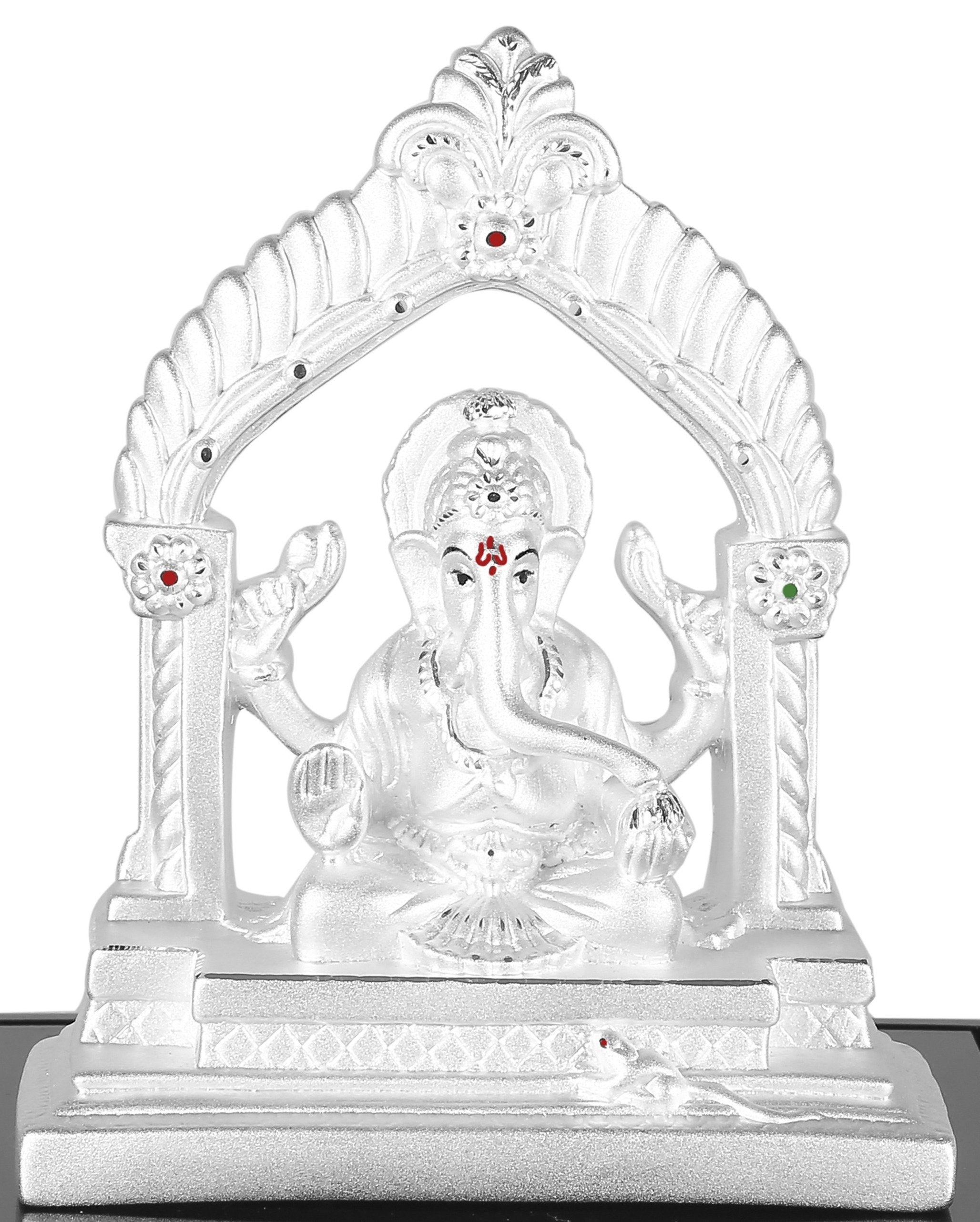 999 Pure Silver Ganesha Idol By Krysaliis Isvara - Krign04 Idols