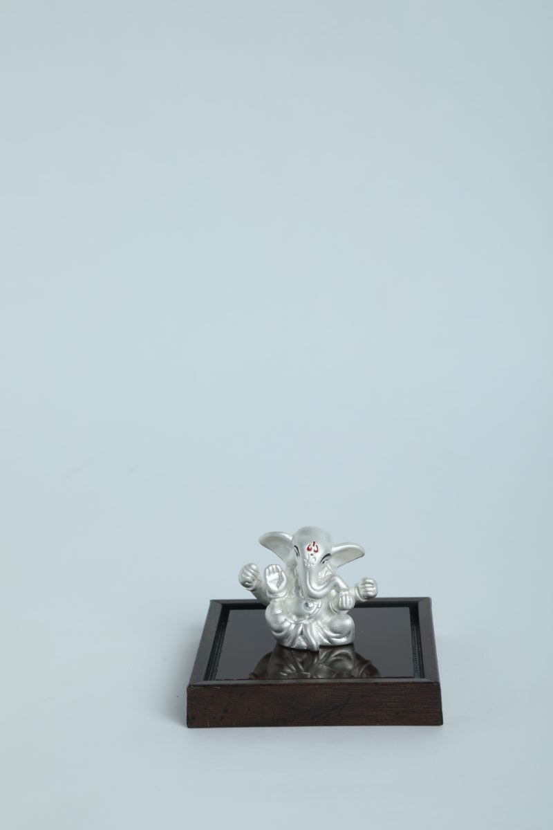 999 Pure Silver Ganesha Idol By Krysaliis Isvara - Krign_11 Idols