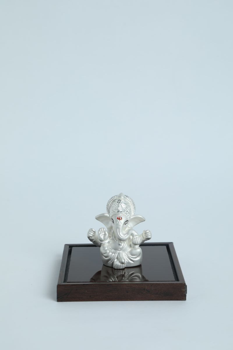 999 Pure Silver Ganesha Idol By Krysaliis Isvara - Krign_12 Idols