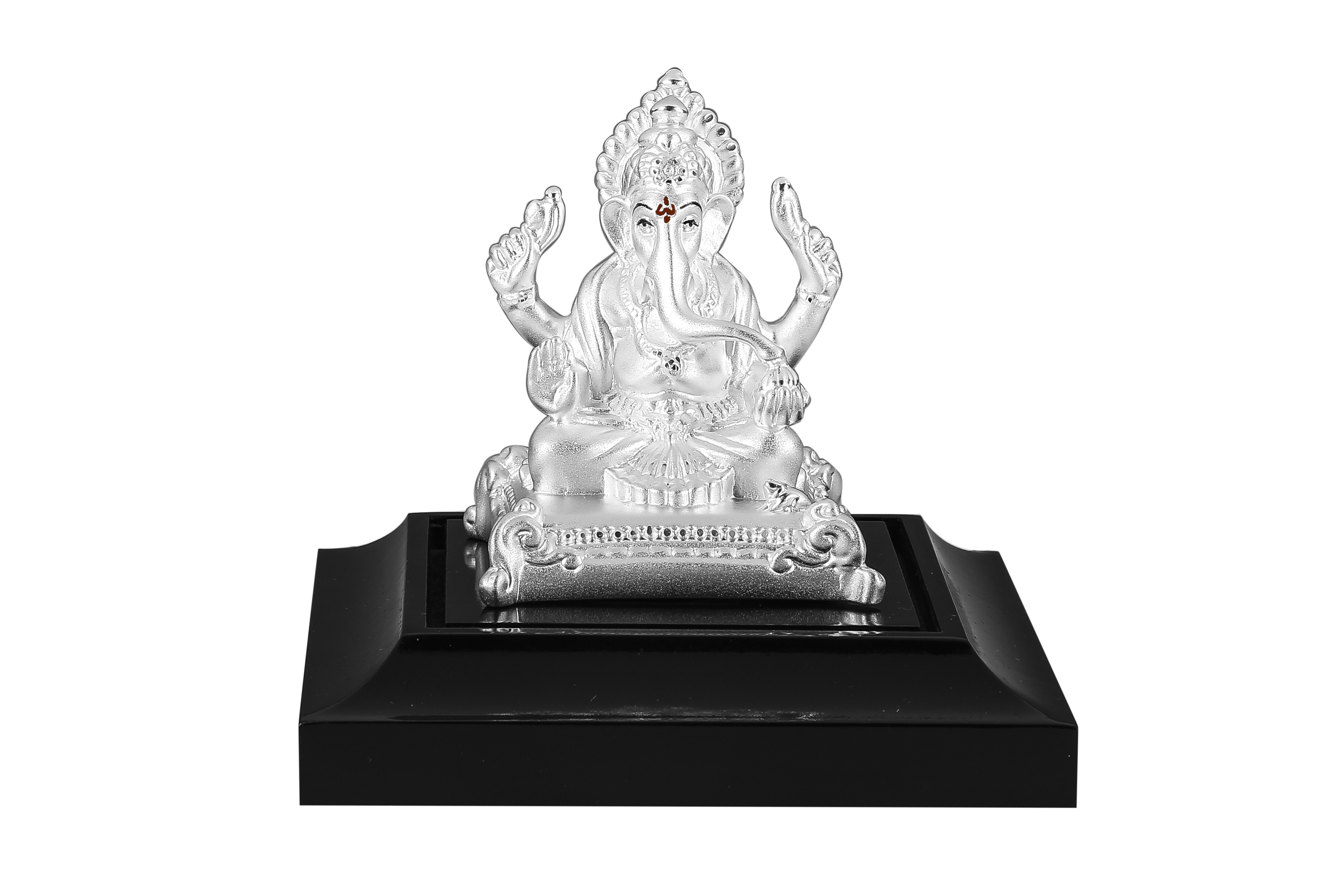 999 Pure Silver Ganesha Idol By Krysaliis Isvara - Krign_20 Plain Idols