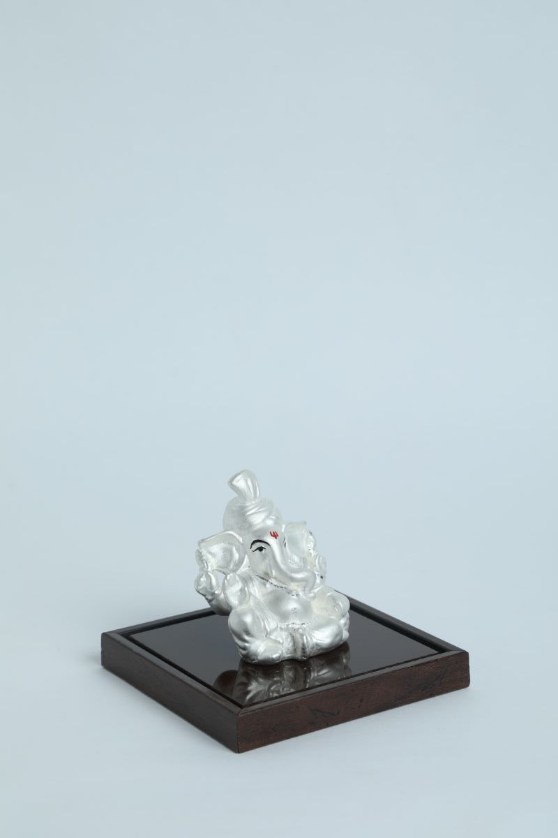 999 Pure Silver Ganesha Idol By Krysaliis Isvara - Krign_37 Idols