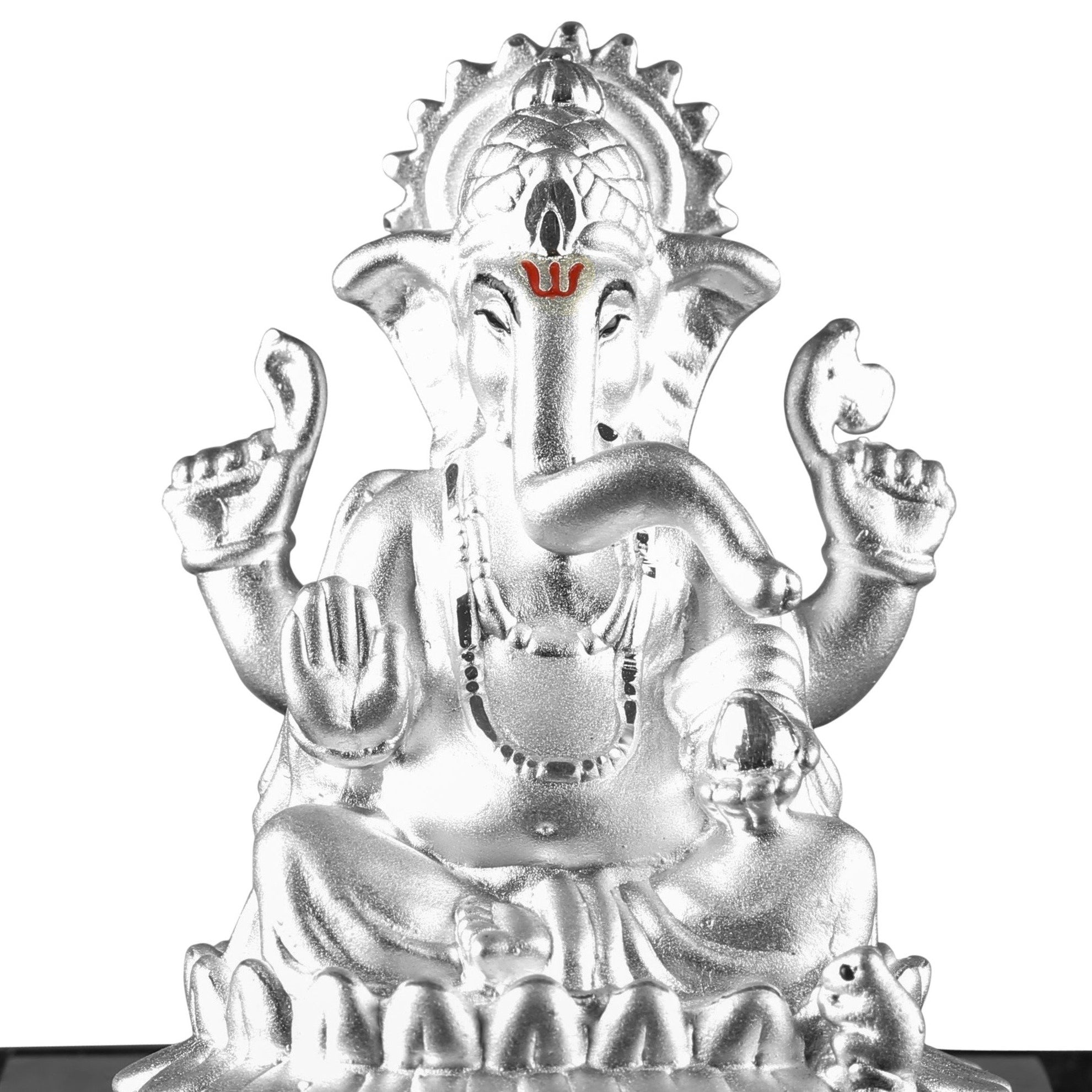 999 Pure Silver Ganesha Idol By Krysaliis Isvara - Krign_Ms02 Idols