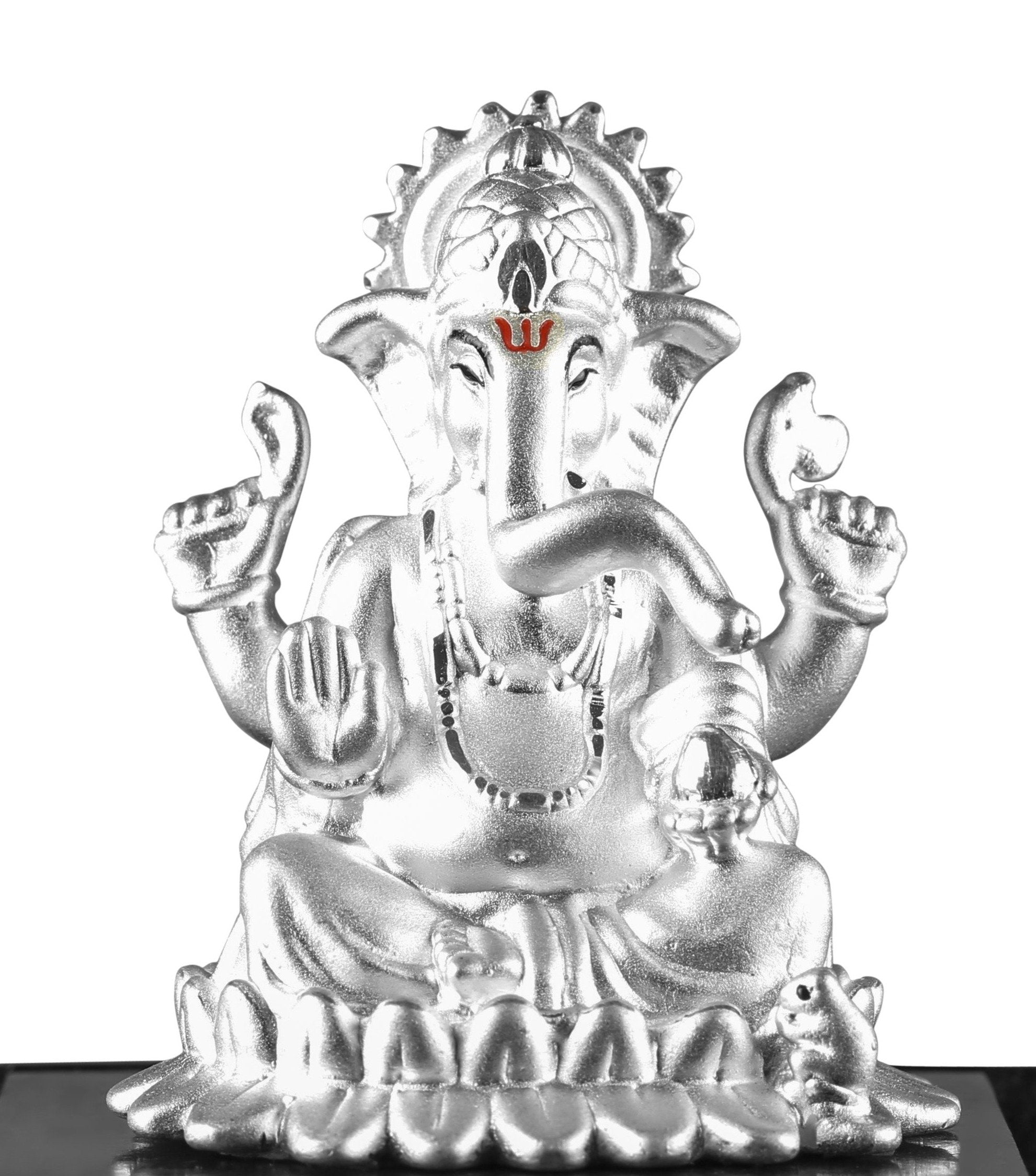 999 Pure Silver Ganesha Idol By Krysaliis Isvara - Krign_Ms02 Idols
