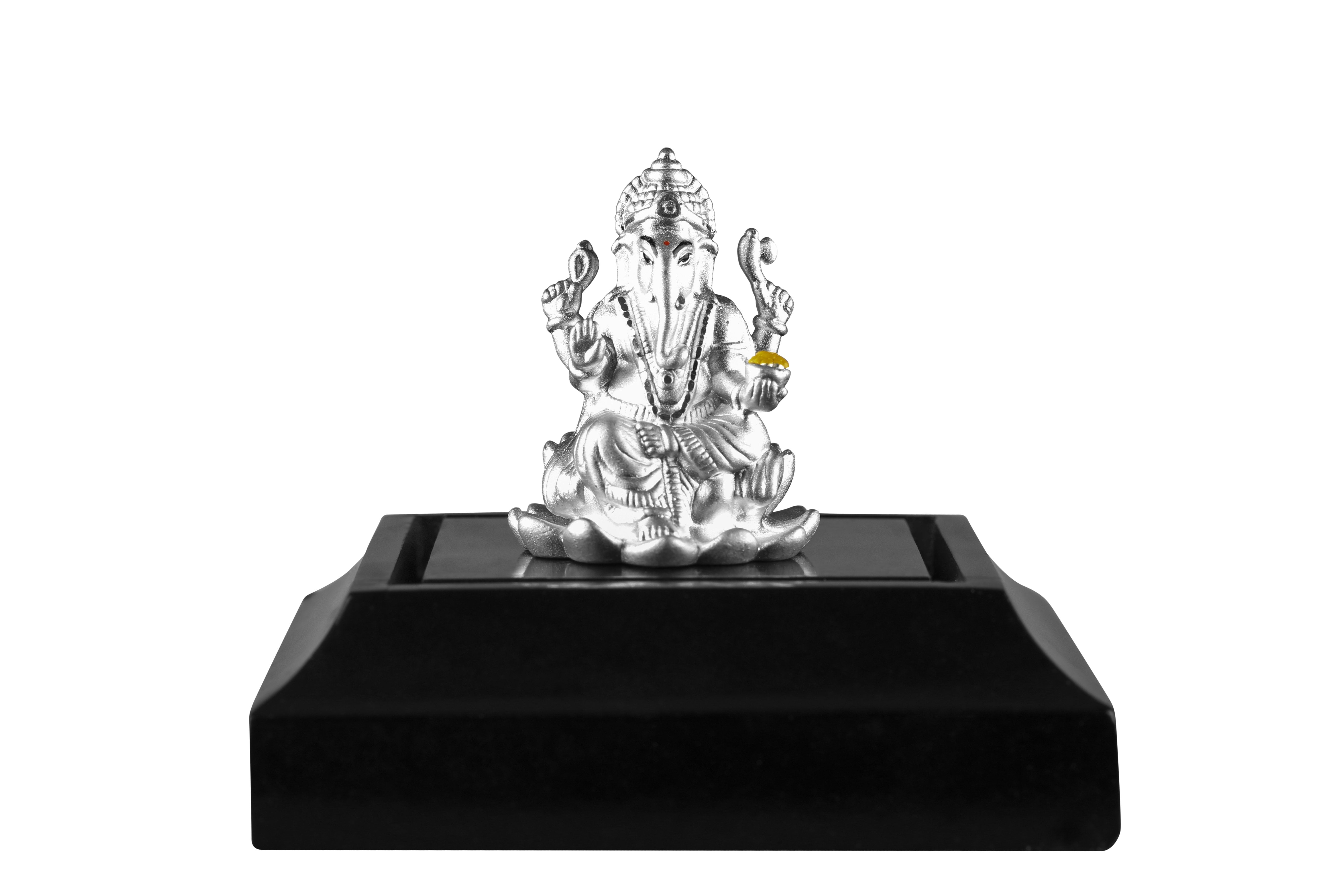 999 Pure Silver Ganesha Idol By Krysaliis Isvara - Krign_Ms09 Idols