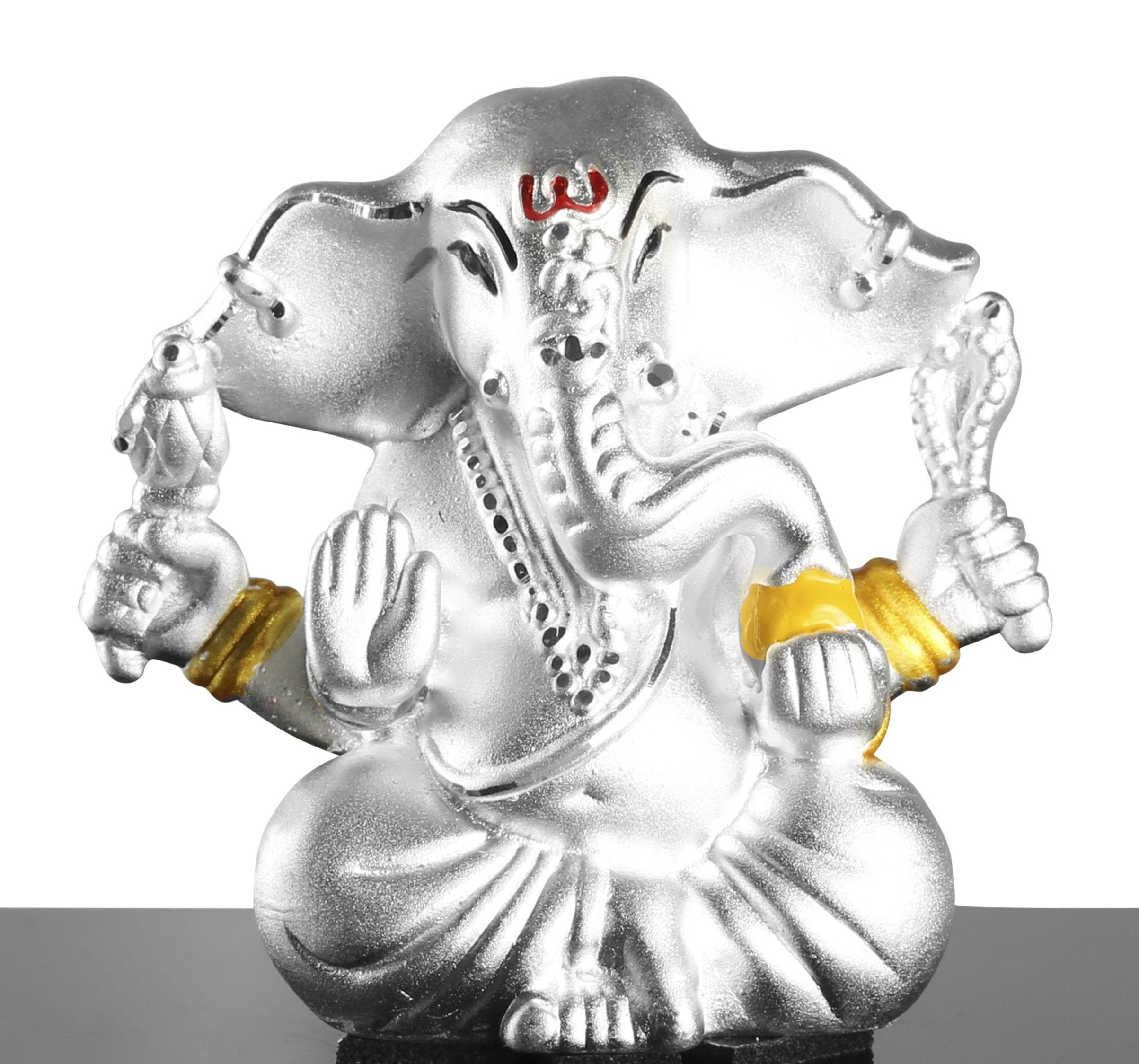 999 Pure Silver Ganesha Idol By Krysaliis Isvara - Krign_Ms27 Idols