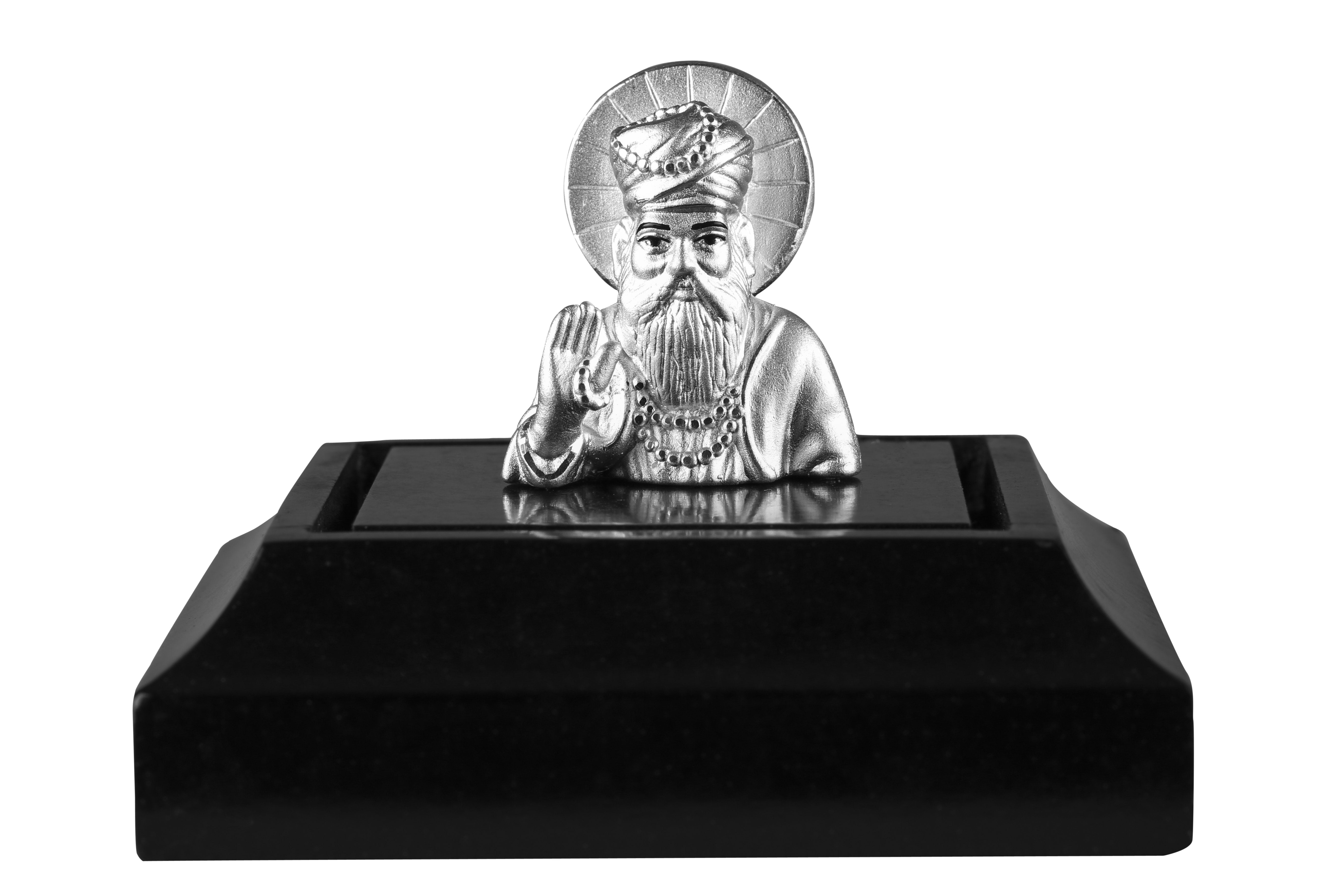 999 Pure Silver Guru Nanak Idol By Krysaliis Isvara Idols