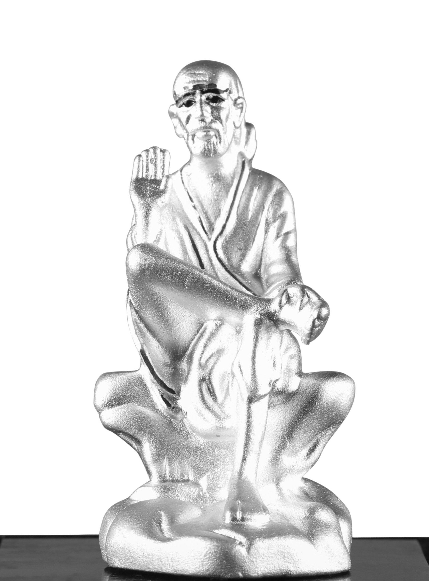 999 Pure Silver Sai Baba Idol By Krysaliis Isvara Idols