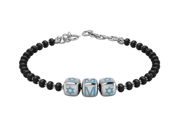 Sterling Silver Initial Nazariya For Baby & Child With Dice Babykubes