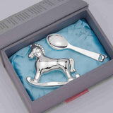 Horse Rattle & Spoon- Engraveable