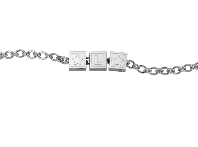 Copy Of Sterling Silver Rakhi Bracelet With Oxidised Square Cubes For Boys & Men