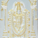 Pure Silver God Photo Frame of Balaji by Isvara