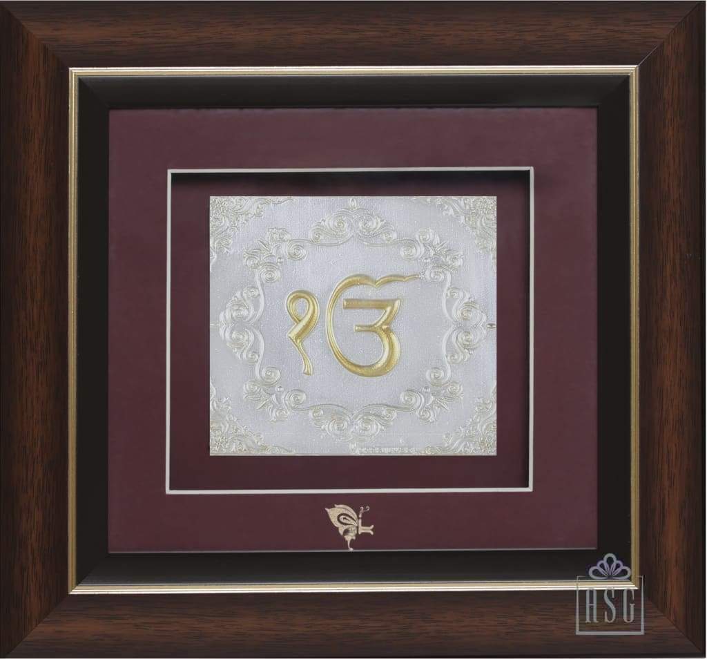 Pure Silver God Photo Frame of Ek Onkar by Isvara