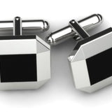 Sterling Silver Cufflinks with centre enamel