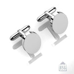Sterling Silver Cufflinks - Classic Oval Engravable