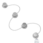 Sterling Silver Kurta Buttons for Men - Classic Round