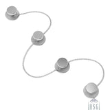 Sterling Silver Kurta Buttons for Men - Classic Round