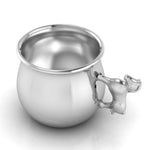 Silver Plated Gift Set For Baby - Hamper With Horse Bowl Cup And Spoon Hampers