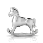 Silver Plated Gift Set For Baby - Hamper With Horse Rattle And Spoon Hampers