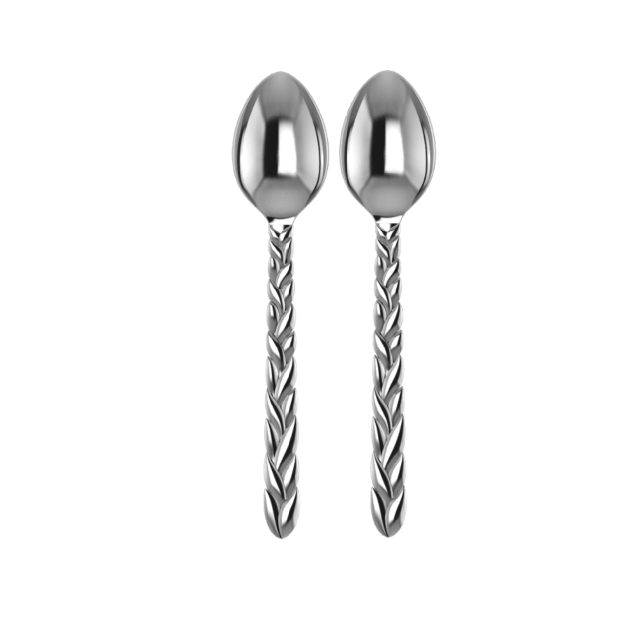Sterling Silver Tea Spoon Set - The Interlace Collection