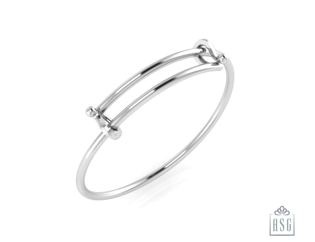 Pipe Extendable Sterling Silver Baby Bracelet