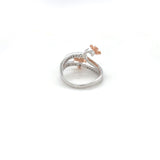 Two Tone Flower Ring