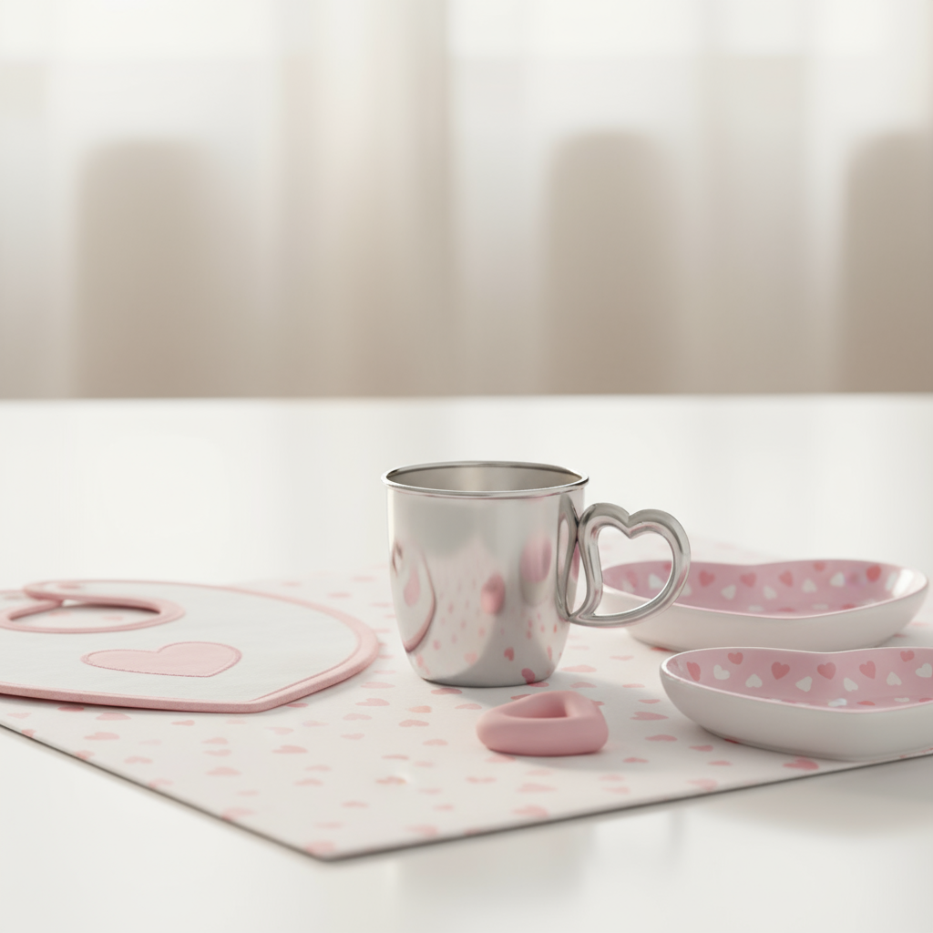 Wine Cup with Heart Handle-Engraveable