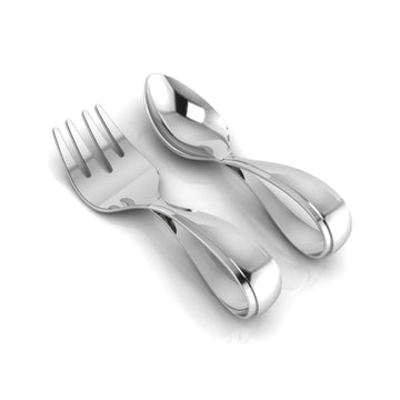 Classic Loop Spoon & Fork Set-Engraveable