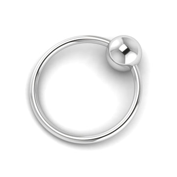 Single Ball Ring/Teether Rattle-Engraveable