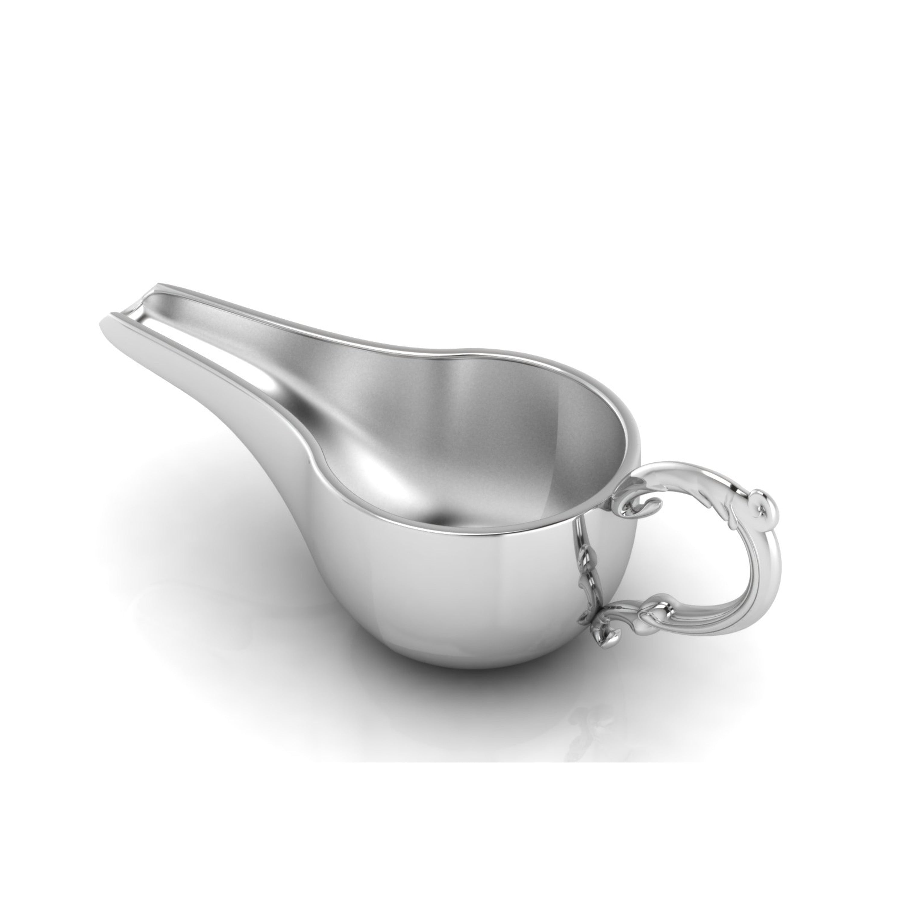 Round Feeder with Victorian Handle-Engraveable