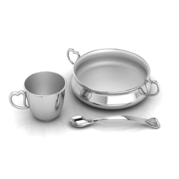 Heart Feeding Set-Engraveable