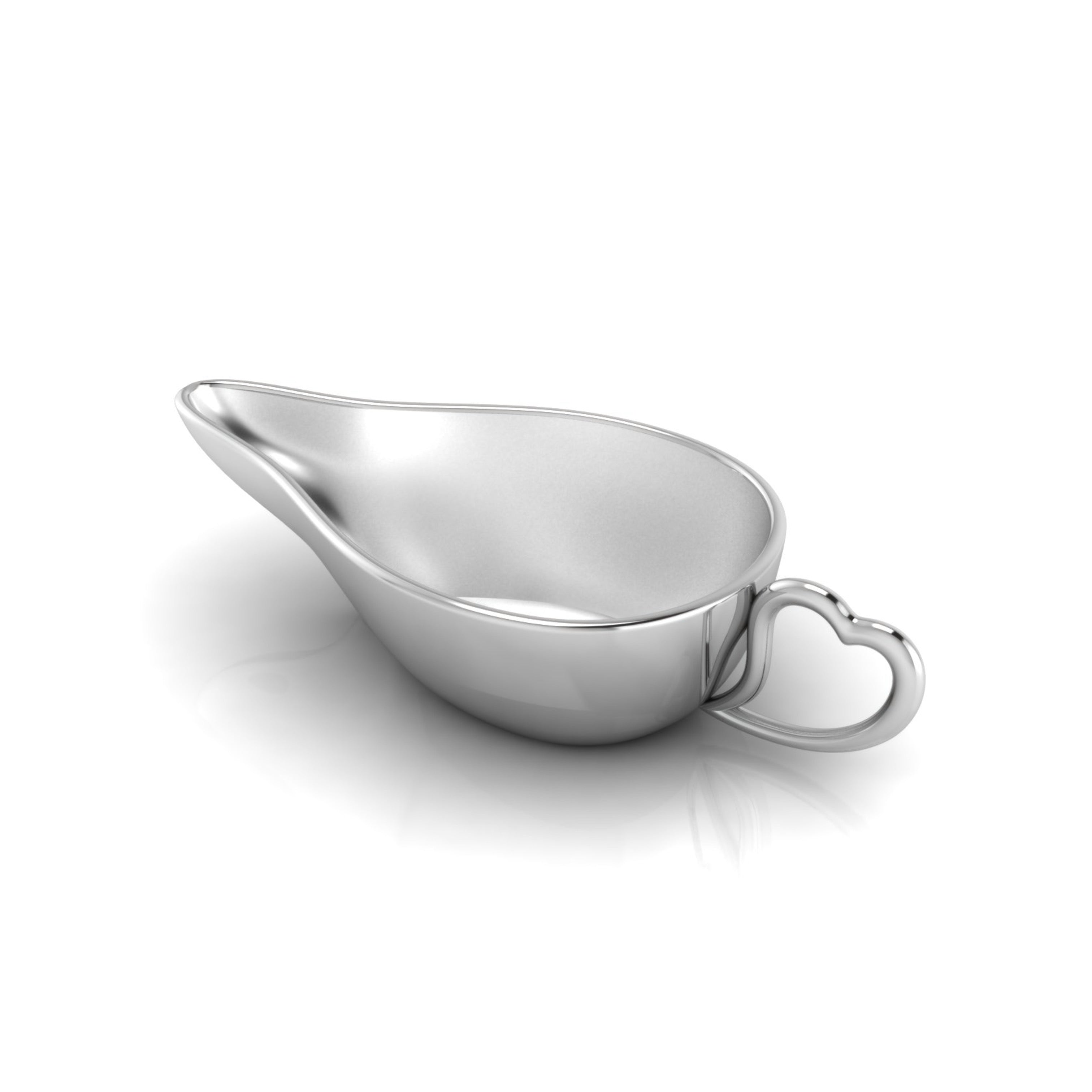 Flat Feeder with Heart Handle-Engraveable